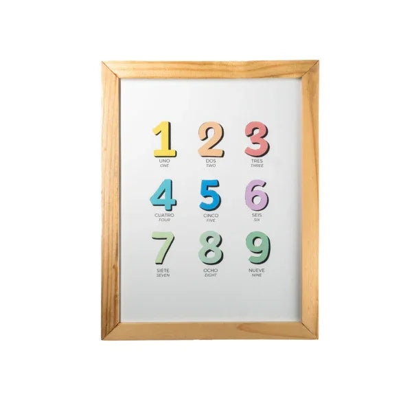 Cuadro Decora y Aprende NÚMEROS - Manabu
