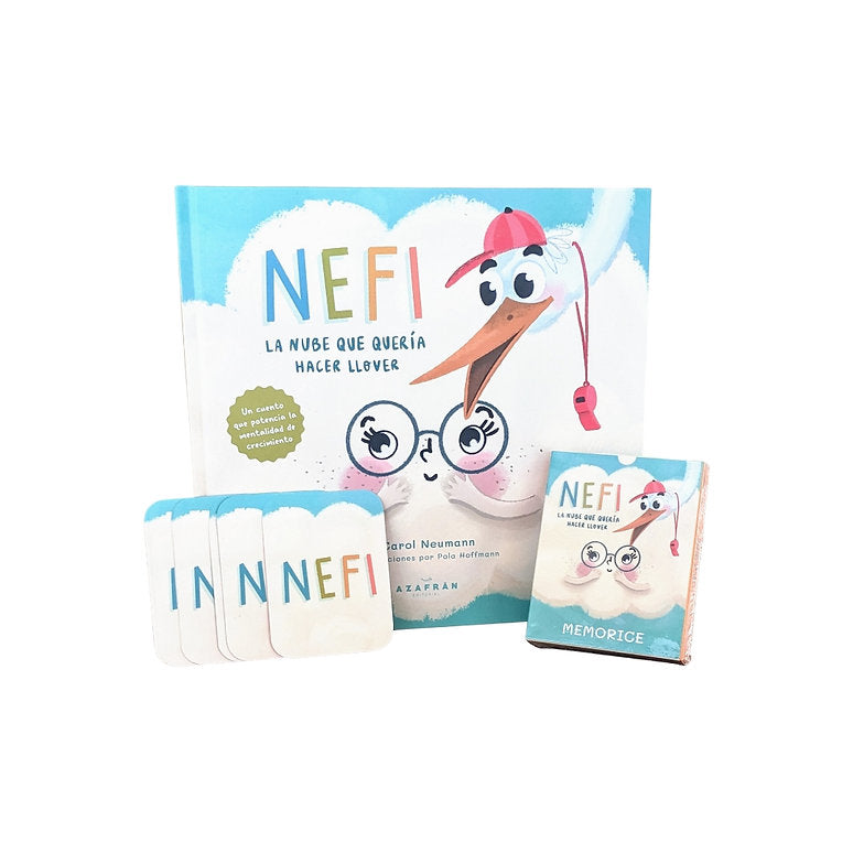 Pack Libro Nefi + Memorice (esfuerzo y perseverancia) - Manabu