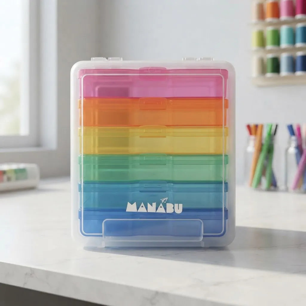 PACK X2 Cajas Organizadoras de 6 cajas color c/u