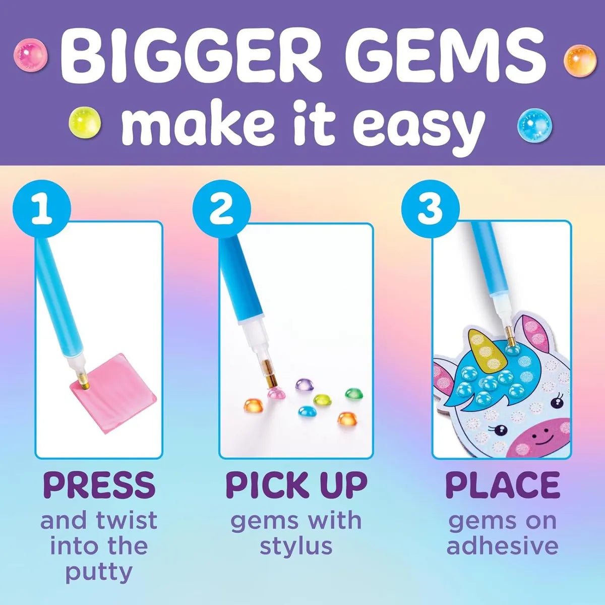 Super Sticker Bubble Gems™ - Arcoíris