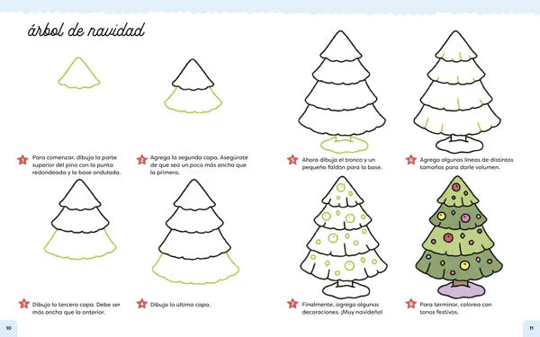 Dibuja y colorea momentos con encanto (aprender a dibujar figuras simples y tiernas) 3+