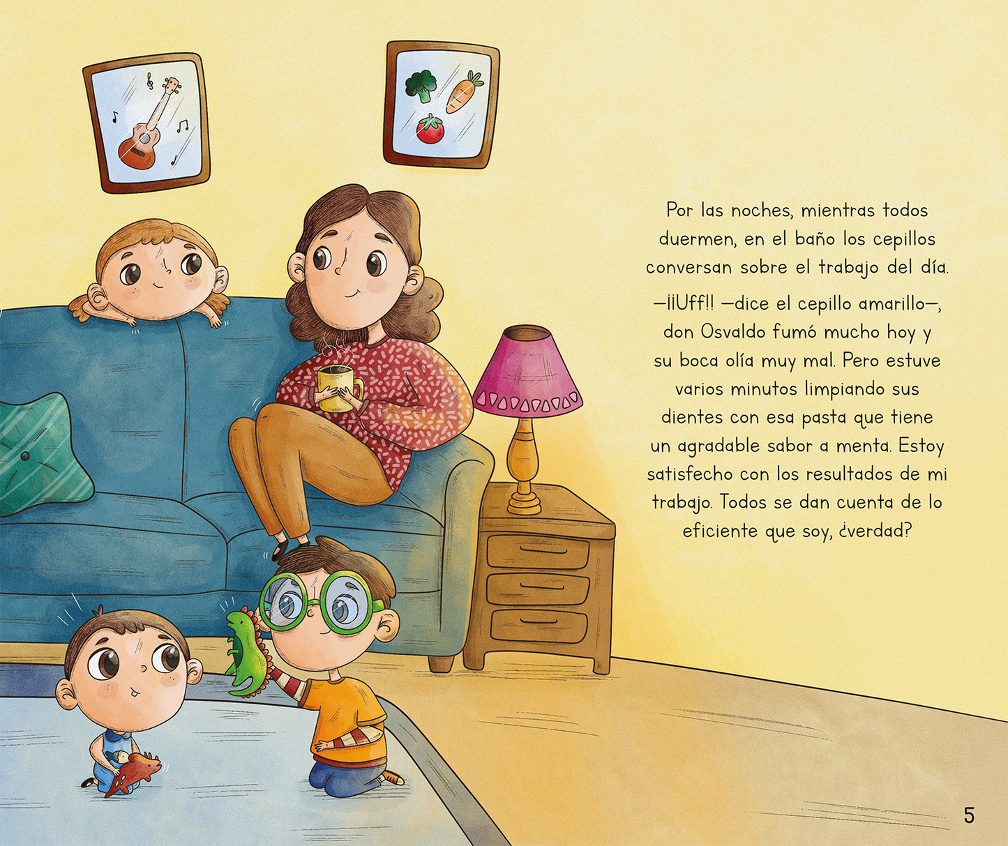 El cepillo de Pachy (fomentar cuidado dental)