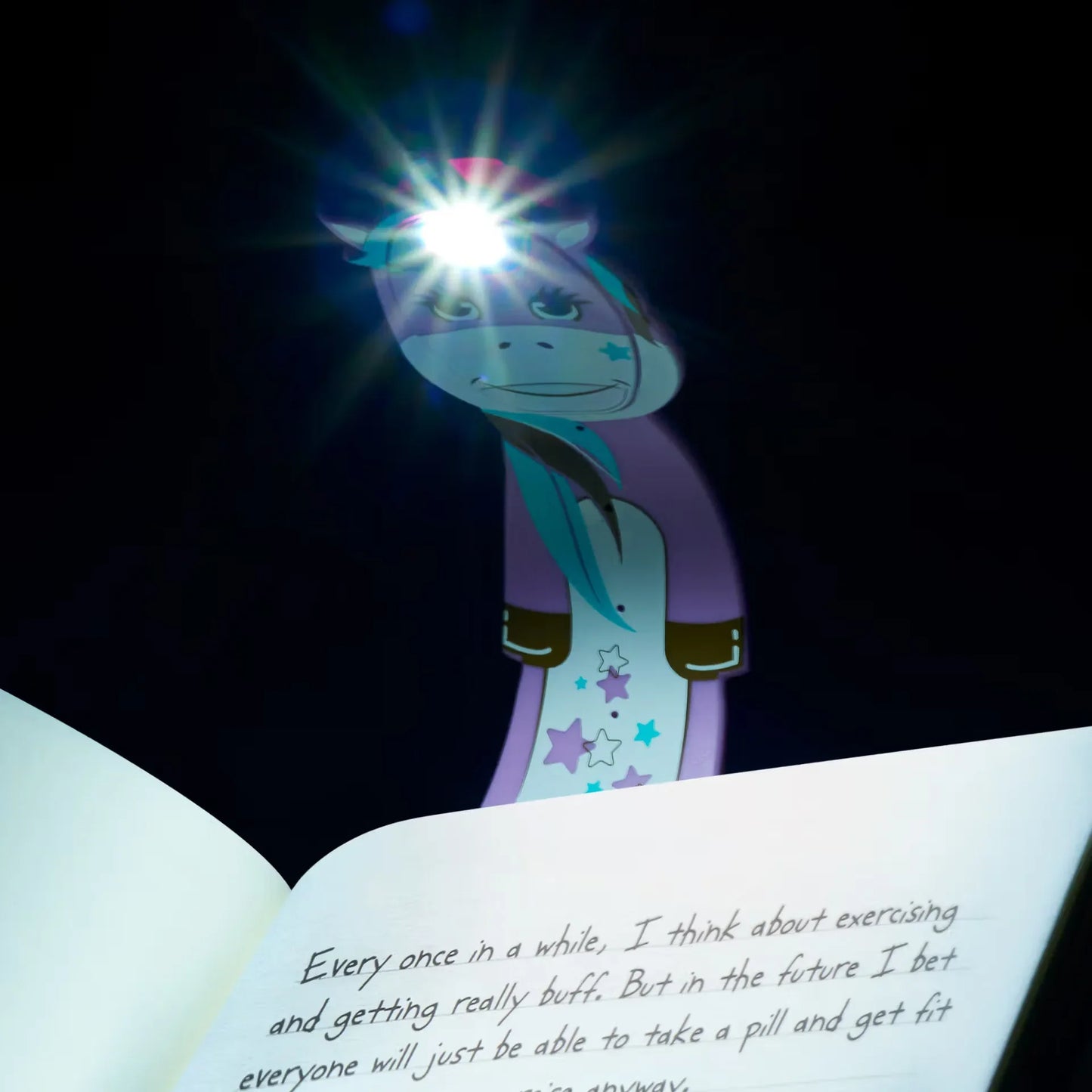 Lámpara Flexiligth de lectura - Unicornio Morado - Manabu