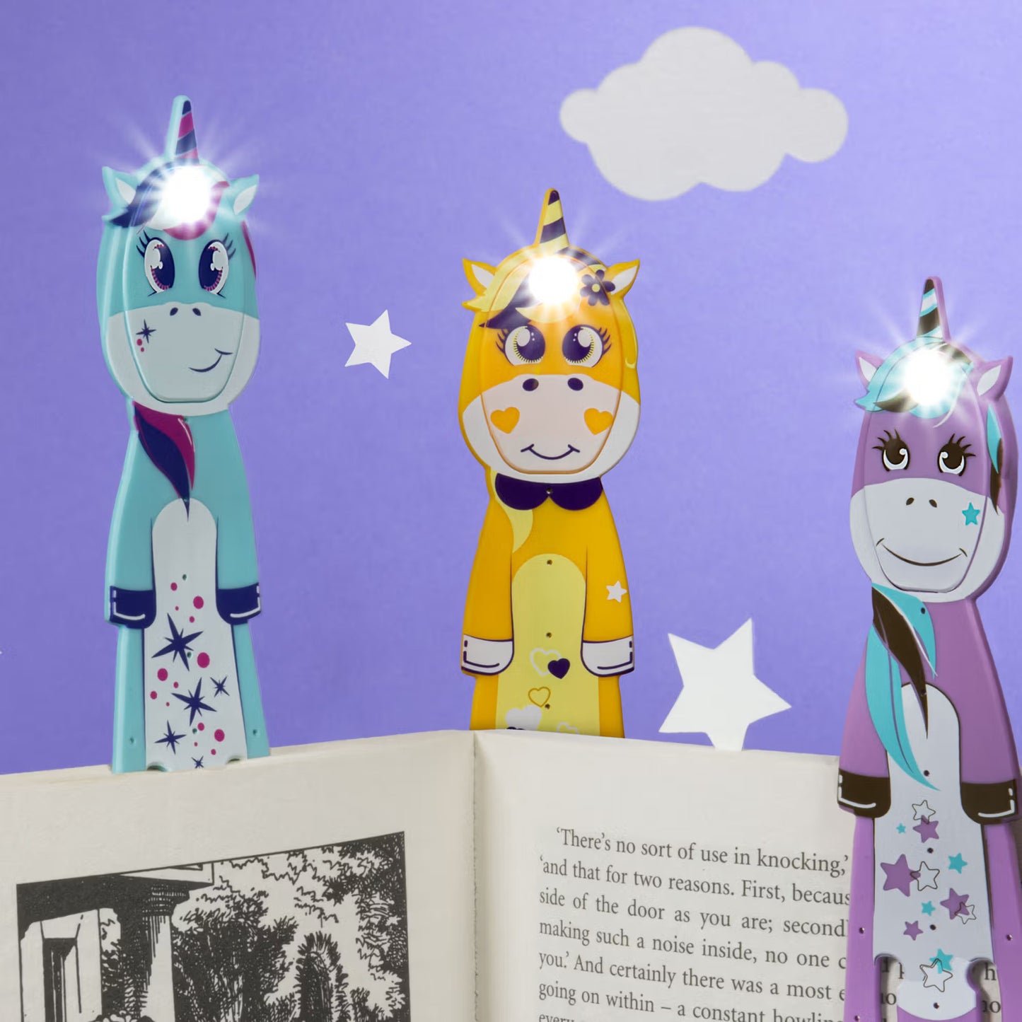 Lámpara Flexiligth de lectura - Unicornio Amarillo