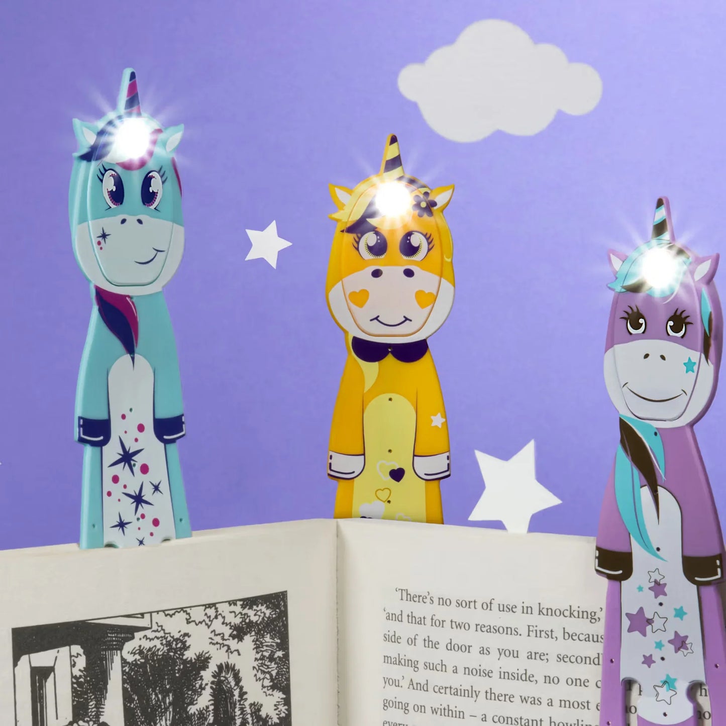 Lámpara Flexiligth de lectura - Unicornio Amarillo - Manabu