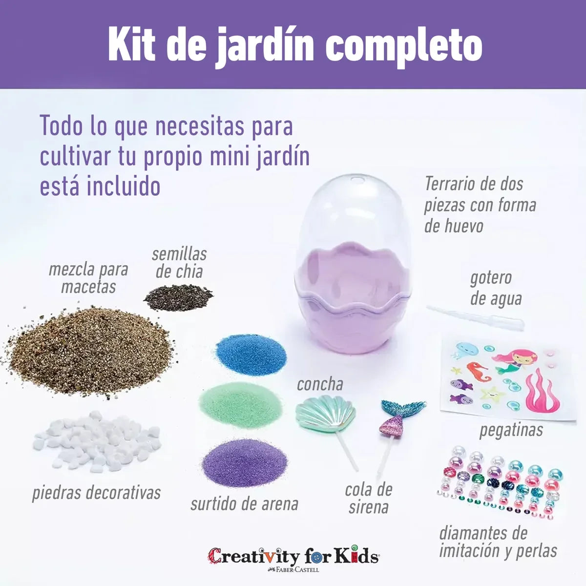 Kit Terrario Mini Garden - Sirena - Manabu
