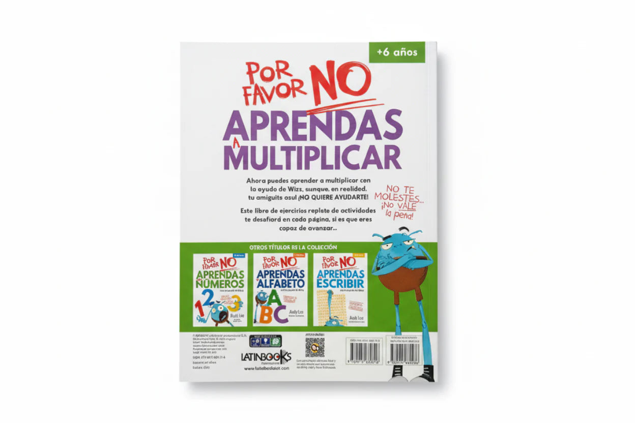 Por Favor no Aprendas - A Escribir & Multiplicar 6+ años
