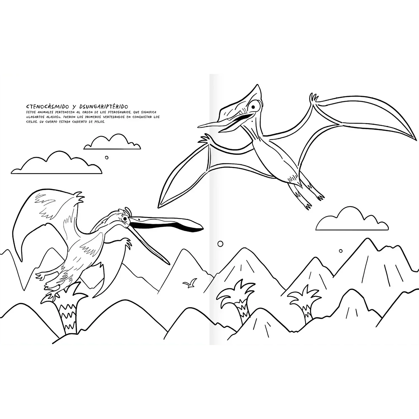Dinosaurios en acción (colorear y aprender sobre dinosaurios) - Manabu