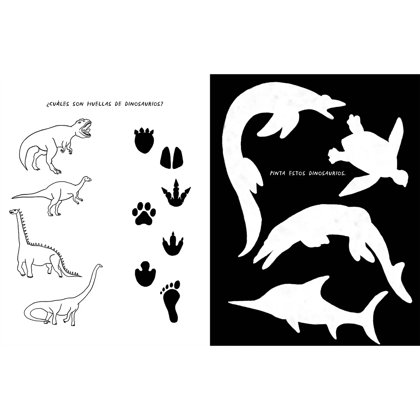 Dinosaurios en acción (colorear y aprender sobre dinosaurios) - Manabu