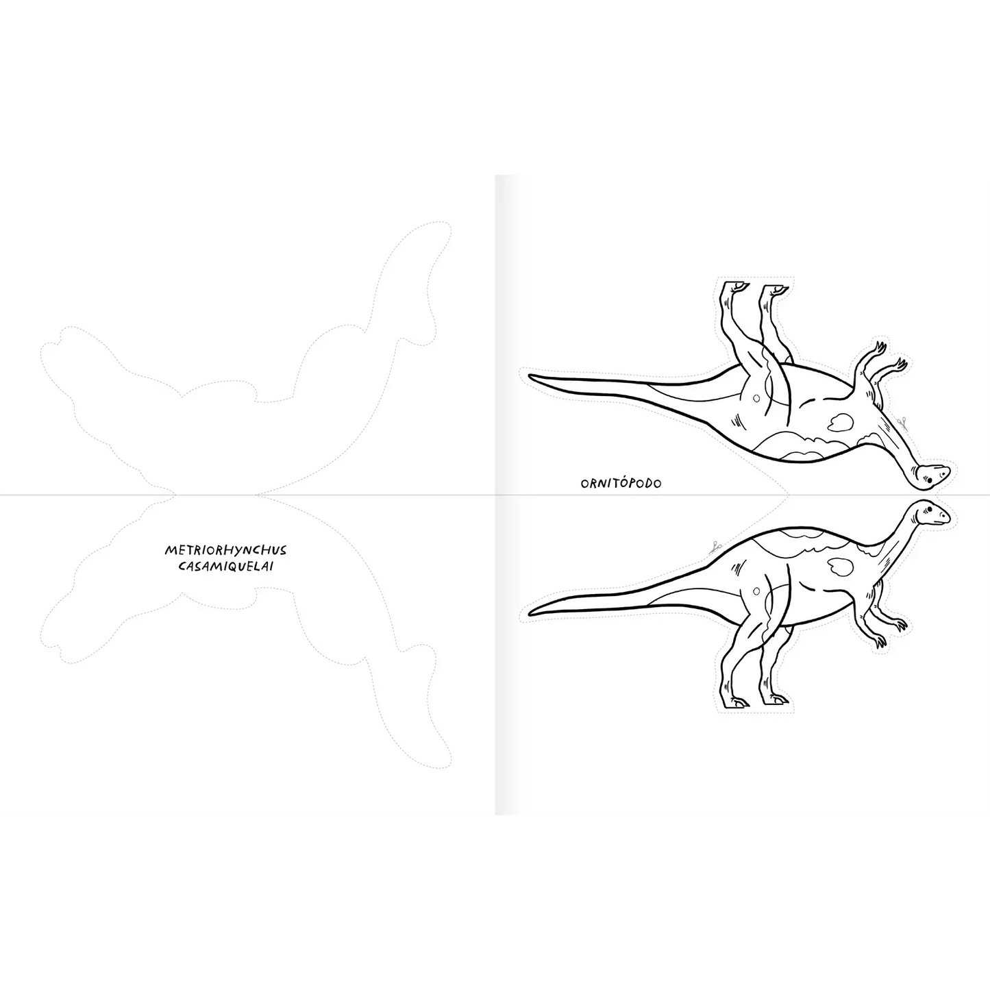 Dinosaurios en acción (colorear y aprender sobre dinosaurios) - Manabu