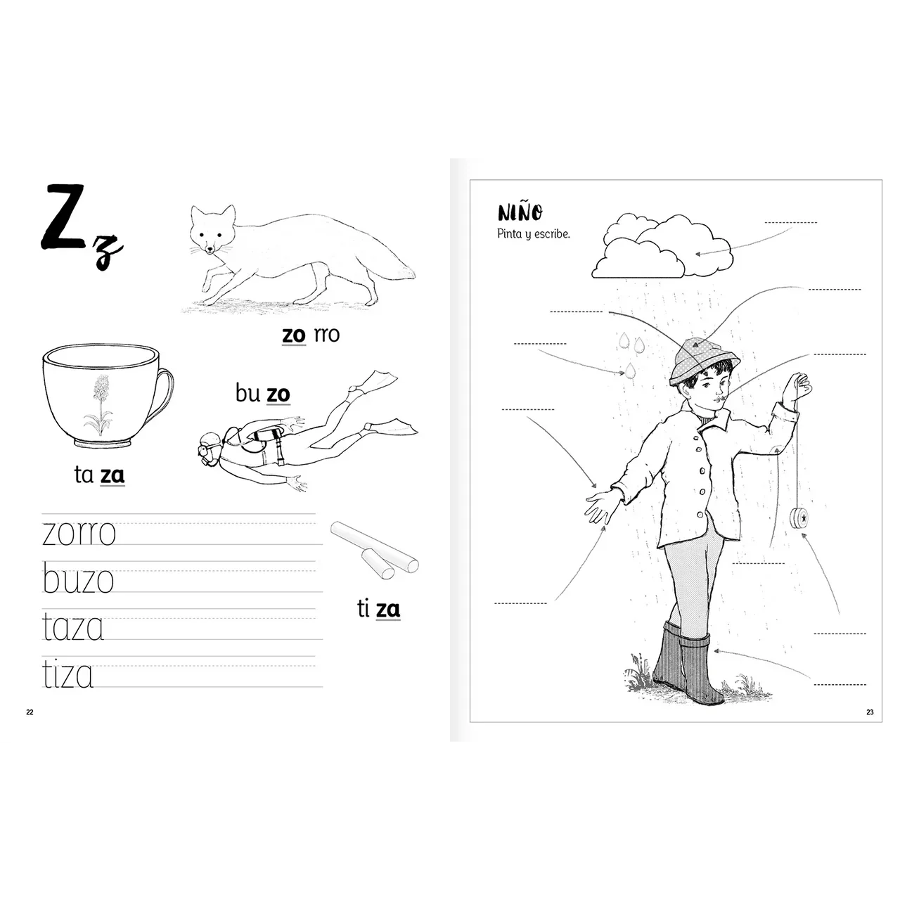 Ti qui ta ca (practicar lectoescritura con sílabas) - Manabu