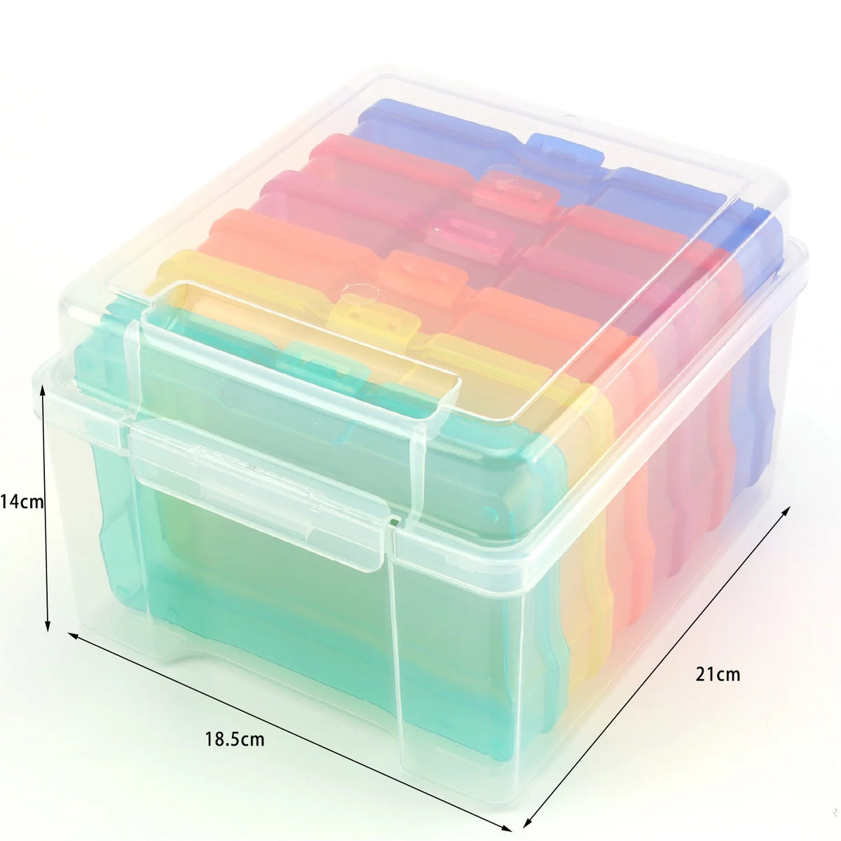 PACK X2 Cajas Organizadoras de 6 cajas color c/u