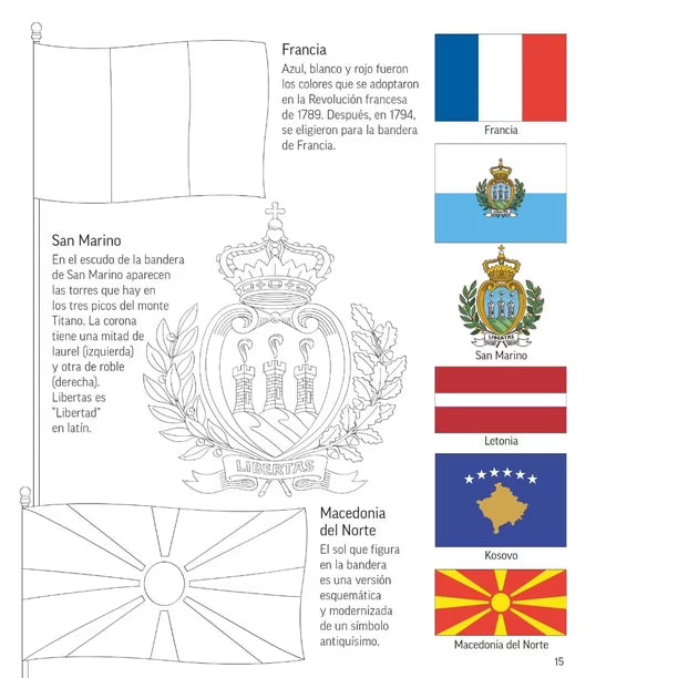Banderas del Mundo para Colorear (cultura y geografía) 6+