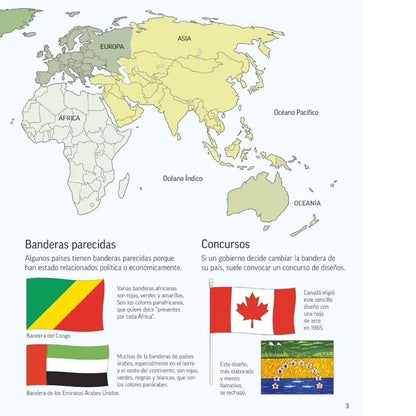 Banderas del Mundo para Colorear (cultura y geografía) 6+