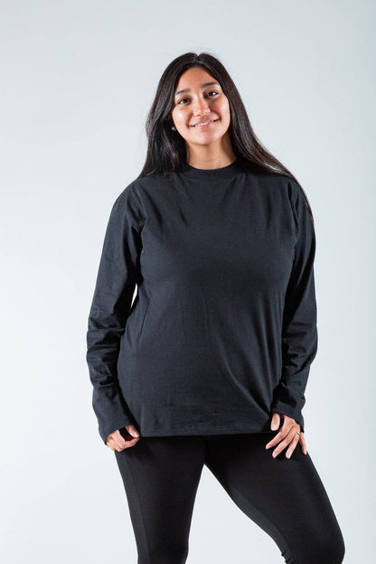 Polera de Lactancia Tere (Manga Larga) Color Negro