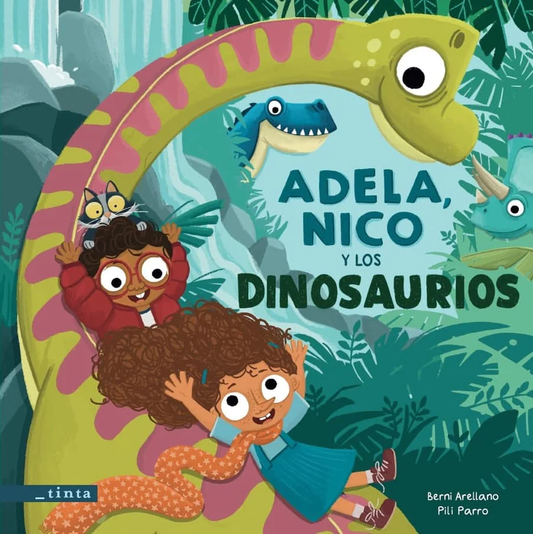 Adela, Nico y los dinosaurios (dinosaurios, exploración, curiosidad).