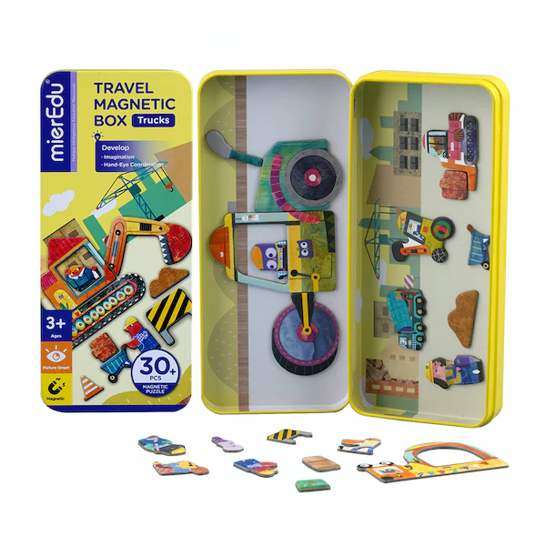 Caja Magnetica Viajes - Camiones. 3+