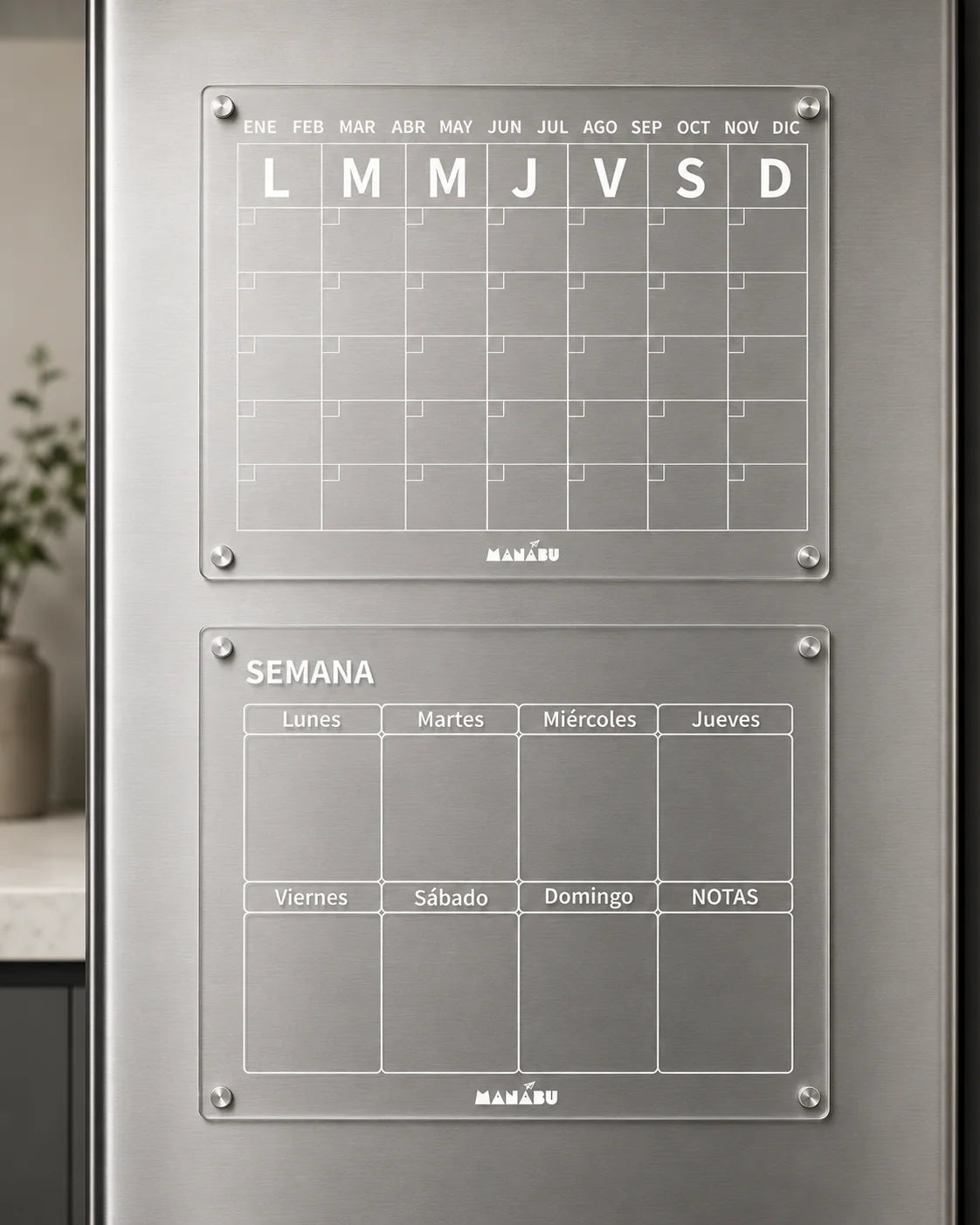 Pack x3: Calendario Mensual + Semanal + Menu