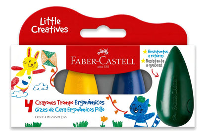 Crayones Ergonómicos - Gota - x4 Unid