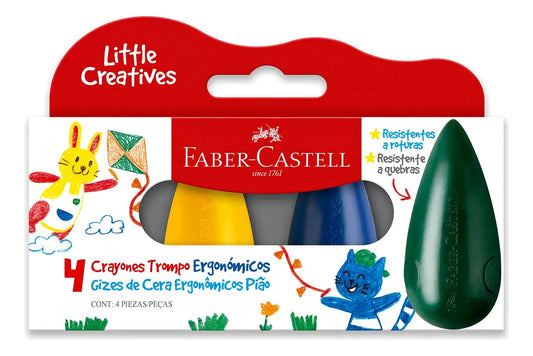Crayones Ergonómicos - Gota - x4 Unid
