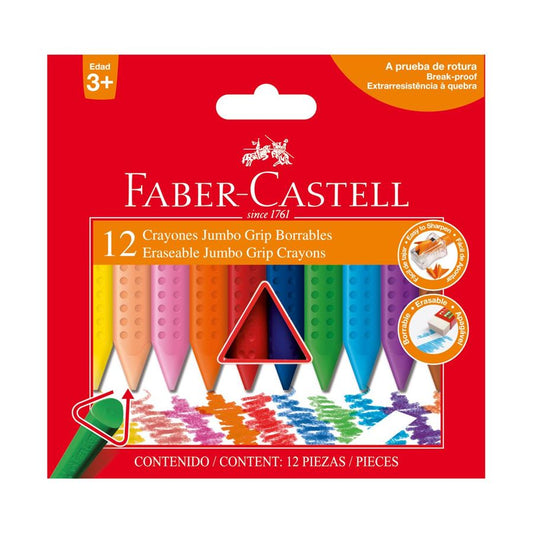 Crayones Grip triangulares Jumbo x12
