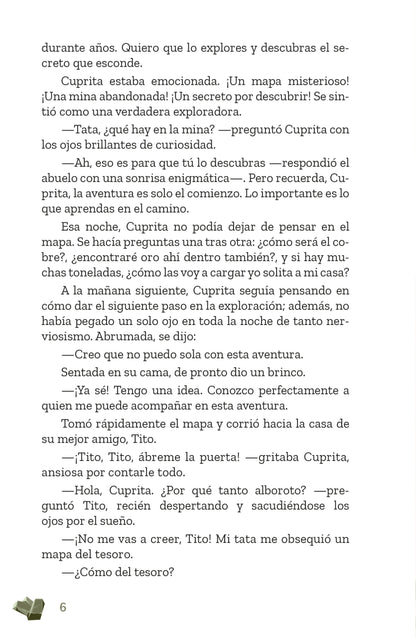 Cuprita y el misterioso mapa del abuelo (aventura, ciencia, geología, historia y amistad)
