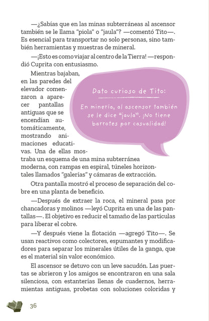 Cuprita y el misterioso mapa del abuelo (aventura, ciencia, geología, historia y amistad)