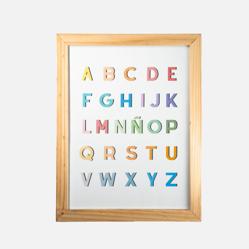 Cuadro Decora Y Aprende Abecedario