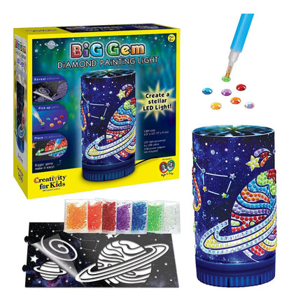 Diamantes Big Gem Diamond Painting Light Creativity For Kids