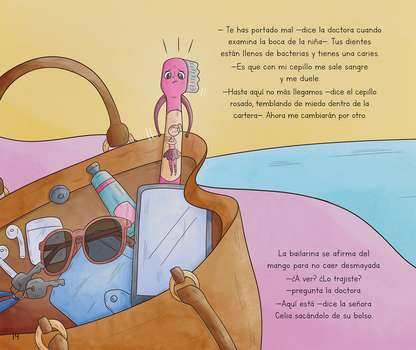 El cepillo de Pachy (fomentar cuidado dental)