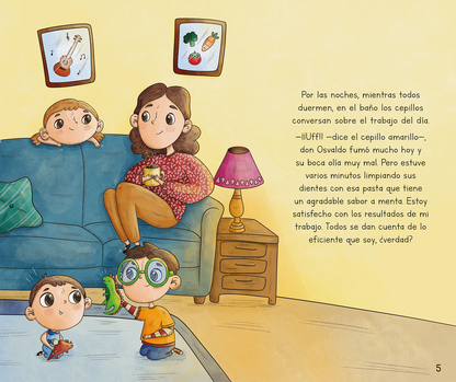 El cepillo de Pachy (fomentar cuidado dental)