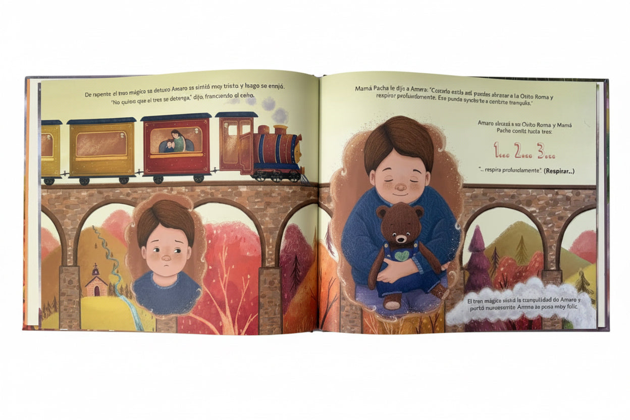 El tren mágico - Libro Reversible (autoconfianza, conciencia corporal y validación de las emociones) 1+