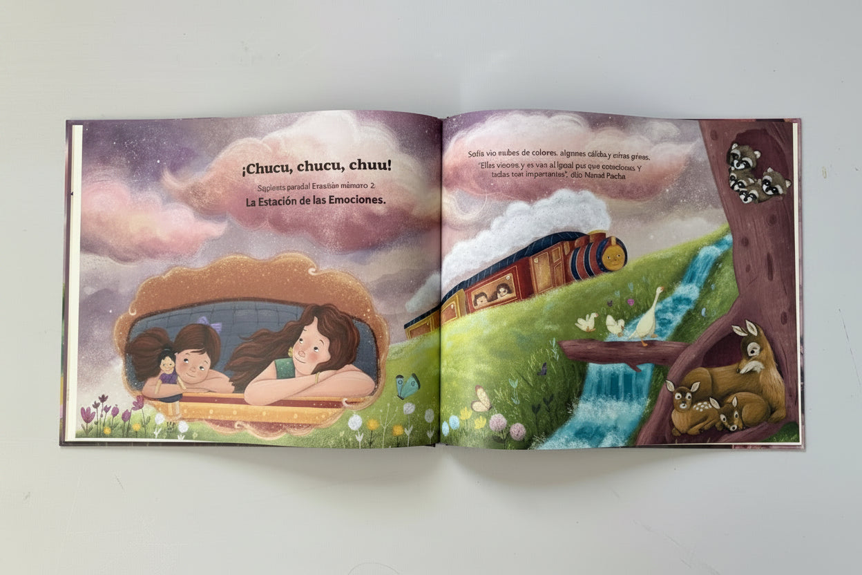 El tren mágico - Libro Reversible (autoconfianza, conciencia corporal y validación de las emociones) 1+