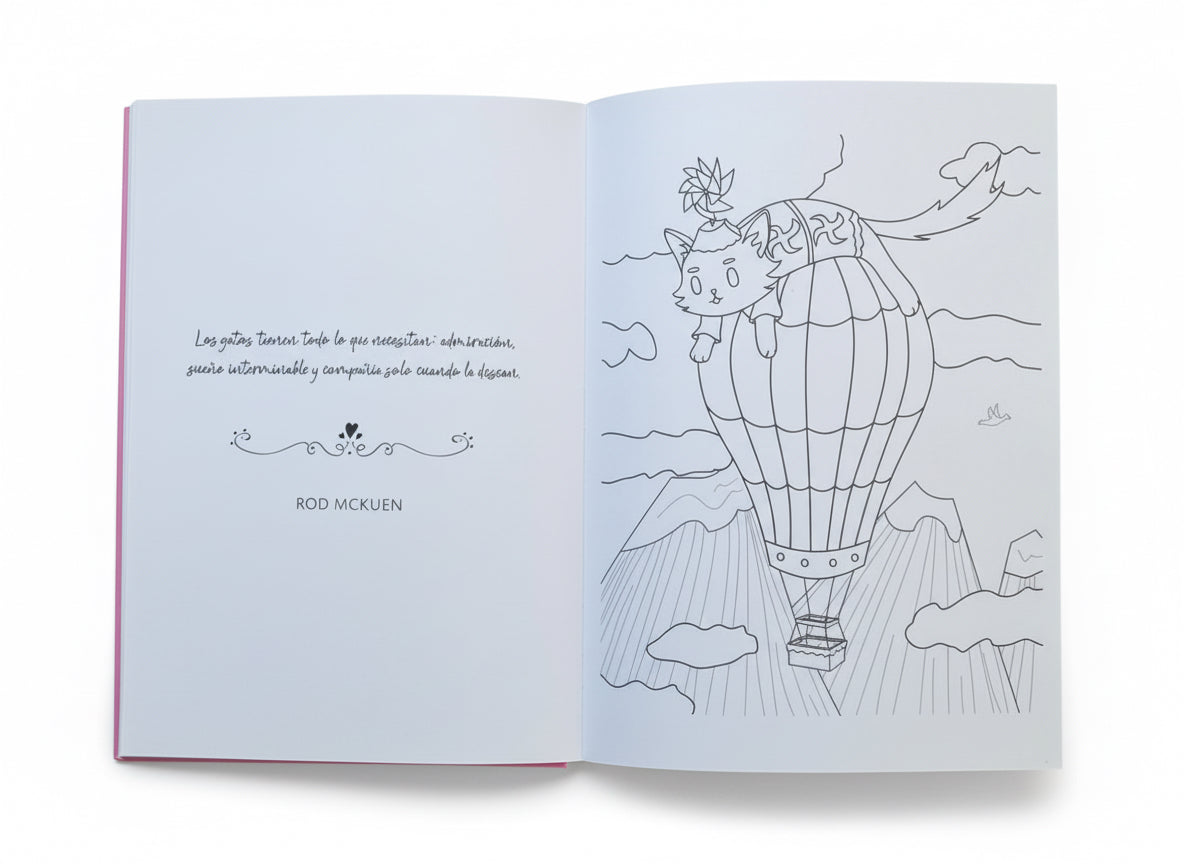 Gatitos De Papel (libro para colorear) 3 años +