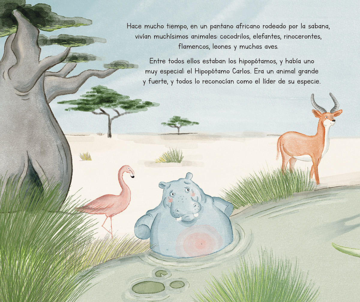 Hipopotamo Carlos (compartir, trabajar el egoísmo)