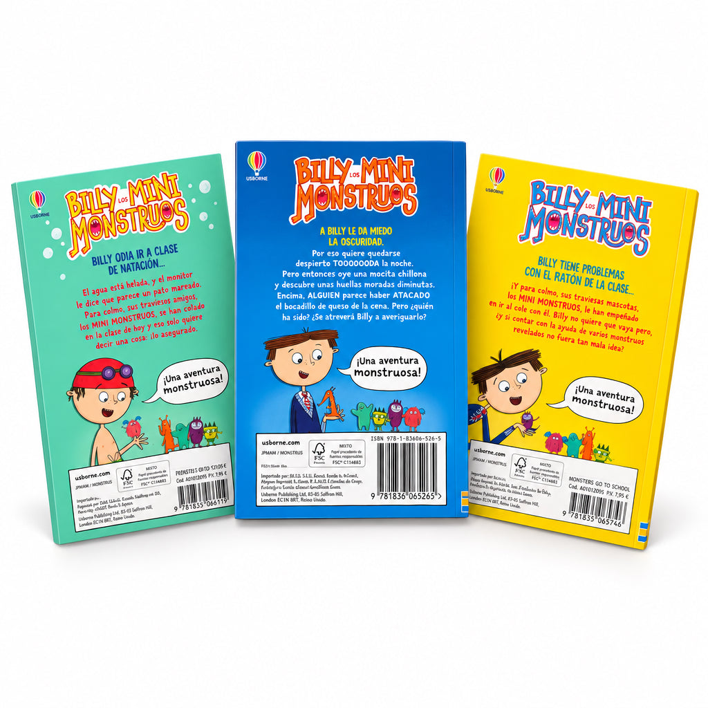 Pack x3: Billy y Los Mini Monstruos. Vol 1 + 2 + 3