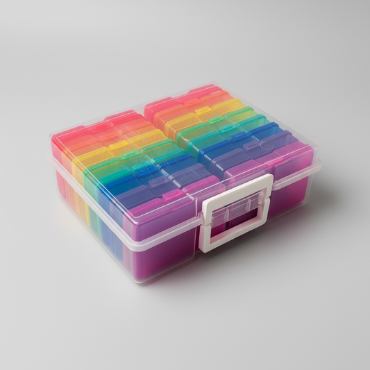 Caja Organizadora Arcoíris XL de 16 cajas