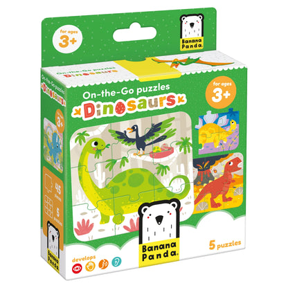 Pack 3 años +: Puzzles Autos y Dinosaurios