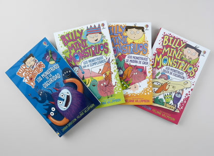 Pack X4 Serie Libros "Billy y los Mini Monstruos" 6 años + (superar preocupaciones y miedo)