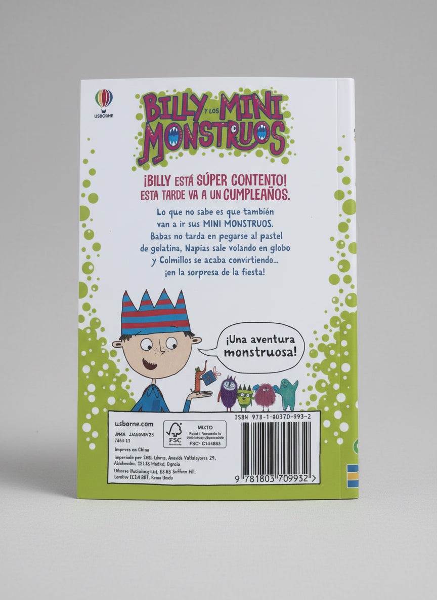 Billy y los mini monstruos "Los Monstruos van de cumpleaños" 6+ (responsabilidad y solidaridad)