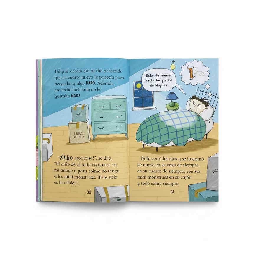 Billy y los mini monstruos "Los monstruos se mudan de casa" 6+ (cambio de casa)