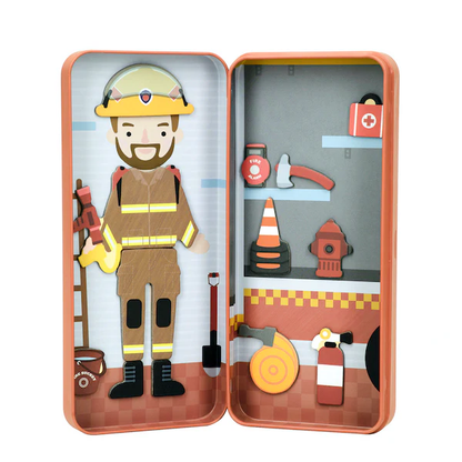 Caja Magnetica Viajes - Bombero. 3+