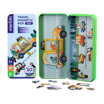 Caja Magnetica Viajes - Autos. 3+