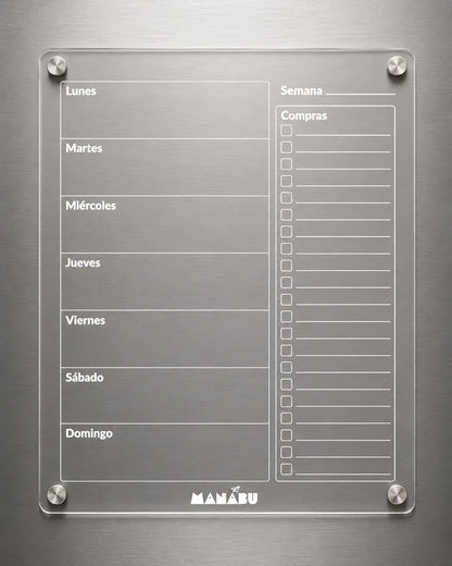 Pack x3: Calendario Mensual + Semanal + Menu
