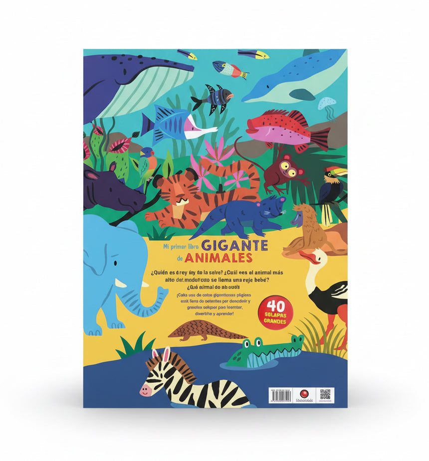 Mi primer libro gigante de animales (animales, curiosidad, solapas).