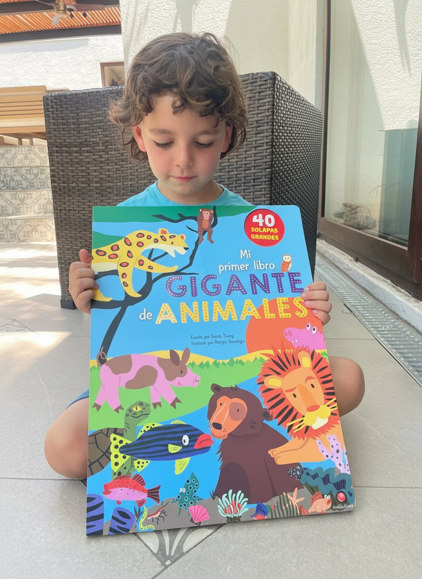 Mi primer libro gigante de animales (animales, curiosidad, solapas).