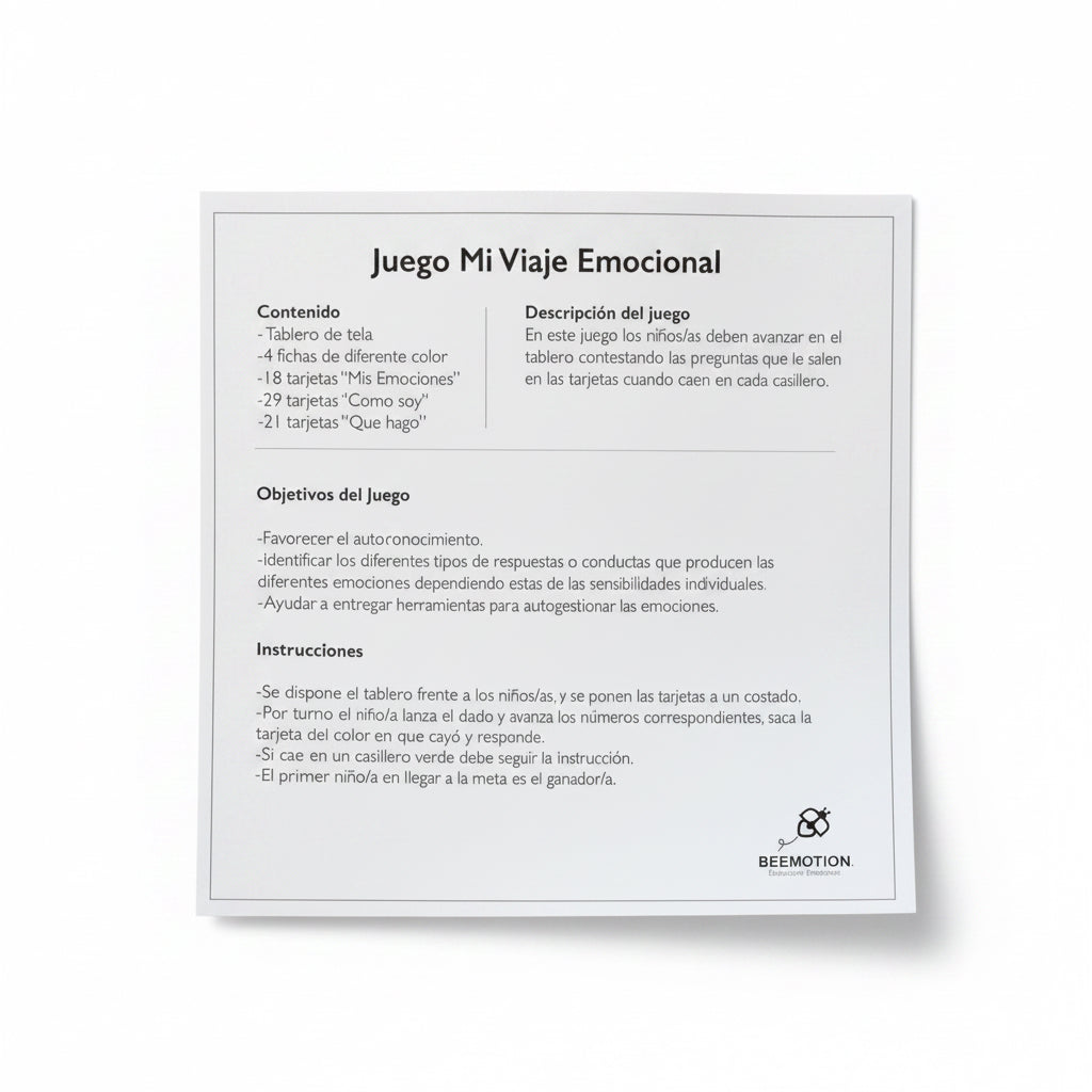 Mi viaje emocional (juego para reconocer las emociones)