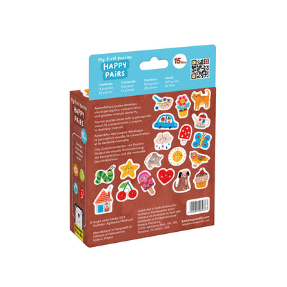Puzzle My First Puzzle Happy Pairs (38 piezas, 19 puzzles) 15M+