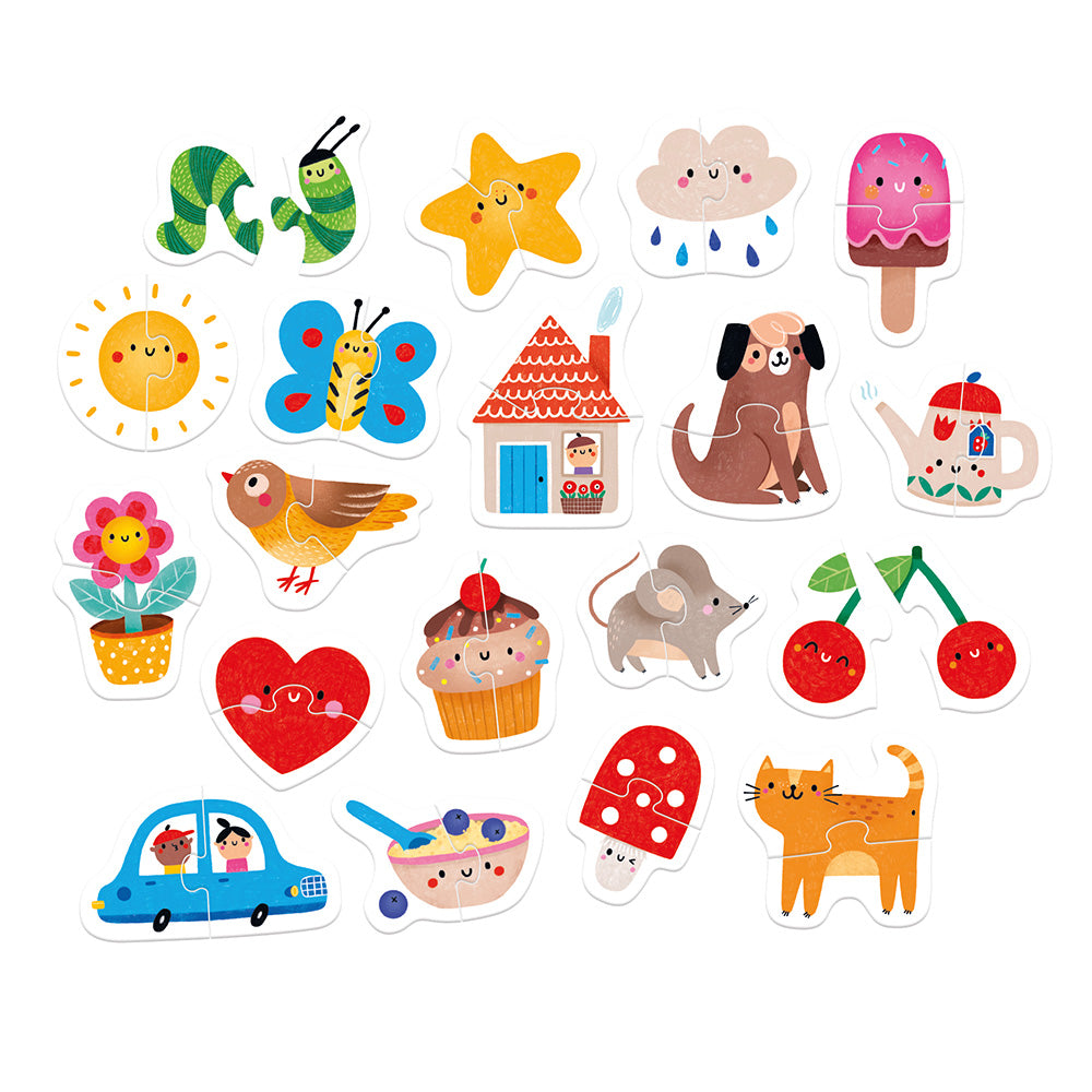 Puzzle My First Puzzle Happy Pairs (38 piezas, 19 puzzles) 15M+