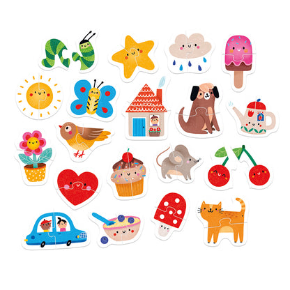 Puzzle My First Puzzle Happy Pairs (38 piezas, 19 puzzles) 15M+